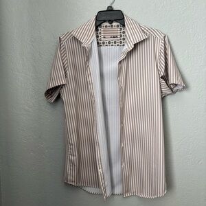 Men's Striped Short Sleeve Shirt
